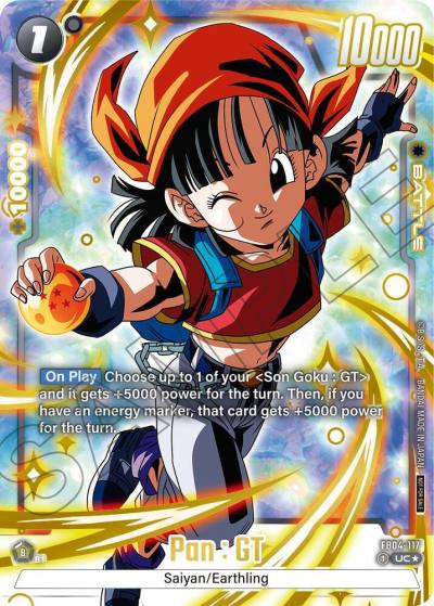 Pan GT Alternate Art Limited Pack 01 FB04-117 Tournament and Championship Promos Fusion World card