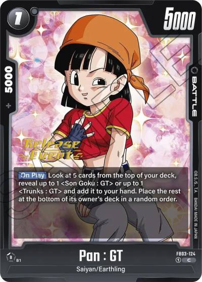 Pan GT FB03-124 Raging Roar Release Event Cards Fusion World card