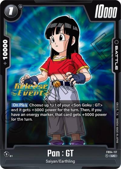 Pan GT FB04-117 Ultra Limit Release Event Cards Fusion World card