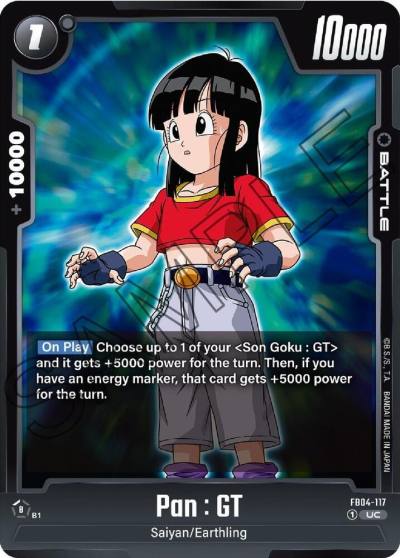 Pan GT FB04-117 Ultra Limit Fusion World card