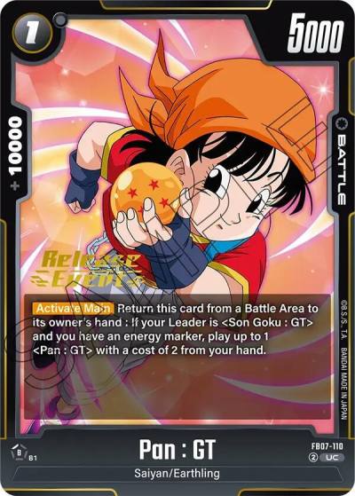 Pan GT FB07-110 Wish For Shenron Release Event Cards Fusion World card