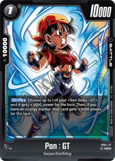 Pan GT Tournament Pack 05 FB04-117 Tournament and Championship Promos Fusion World card