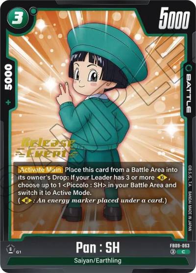 Pan SH FB09-063 Dual Evolution Release Event Cards Fusion World card
