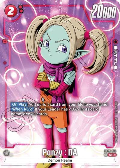 Panzy DA Alternate Art FB05-015 New Adventure Fusion World card