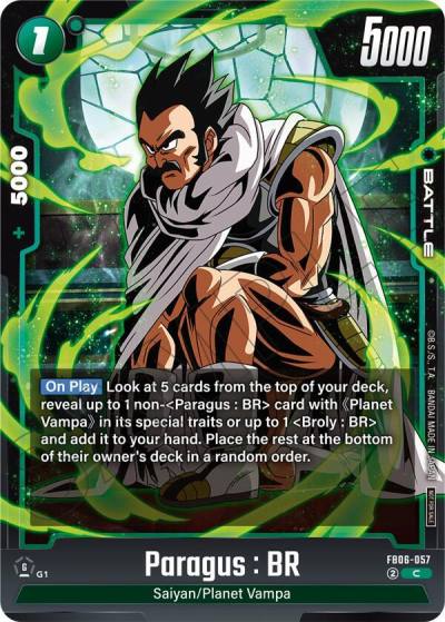 Paragus BR Limited Pack 02 FB06-057 Tournament and Championship Promos Fusion World card