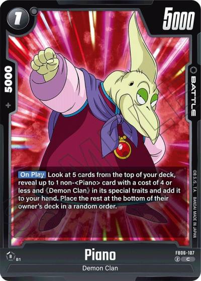 Piano FB06-107 Rivals Clash Fusion World card