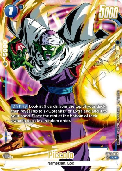 Piccolo Alternate Art Limited Pack 01 FB04-042 Tournament and Championship Promos Fusion World card