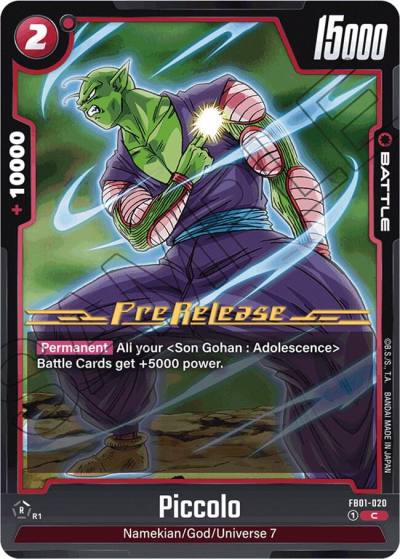 Piccolo FB01-020 Awakened Pulse Pre-Release Cards Fusion World card