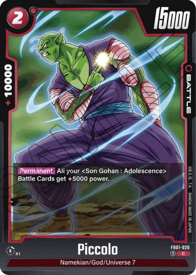 Piccolo FB01-020 Awakened Pulse Fusion World card