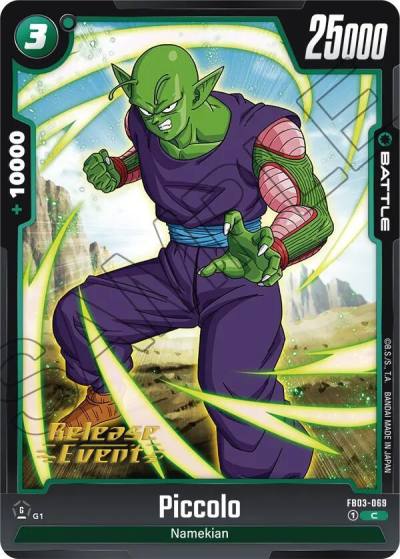Piccolo FB03-069 Raging Roar Release Event Cards Fusion World card