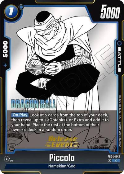 Piccolo FB04-042 Manga Booster 02 Release Event Cards Fusion World card