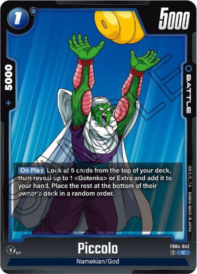 Piccolo FB04-042 Ultra Limit Fusion World card