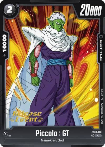 Piccolo GT FB03-126 Raging Roar Release Event Cards Fusion World card