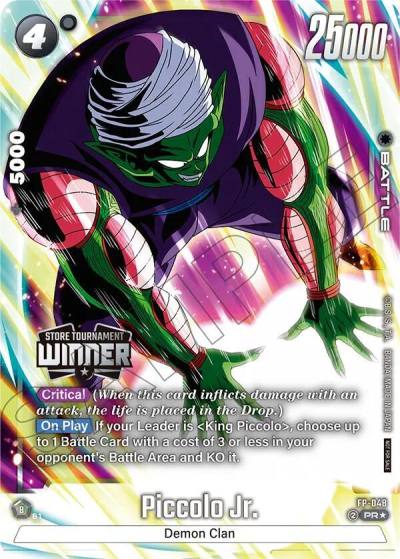 Piccolo Jr Tournament Pack Winner 07 FP-048 Tournament and Championship Promos Fusion World card
