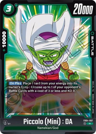 Piccolo Mini DA FB04-067 Ultra Limit Fusion World card