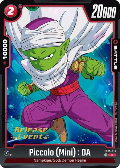 Piccolo Mini DA FB05-016 New Adventure Release Event Cards Fusion World card