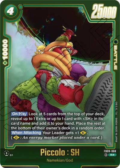 Piccolo SH Alternate Art FB09-068 Dual Evolution Fusion World card