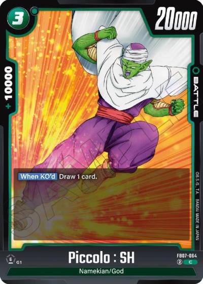 Piccolo SH FB07-064 Wish For Shenron Fusion World card