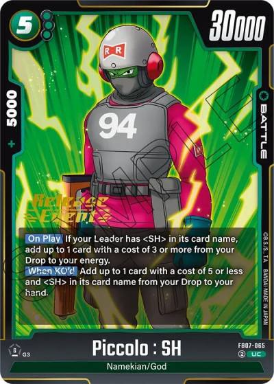 Piccolo SH FB07-065 Wish For Shenron Release Event Cards Fusion World card