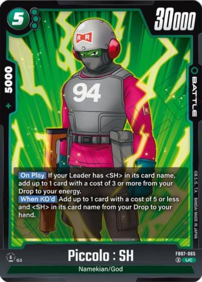 Piccolo SH FB07-065 Wish For Shenron Fusion World card