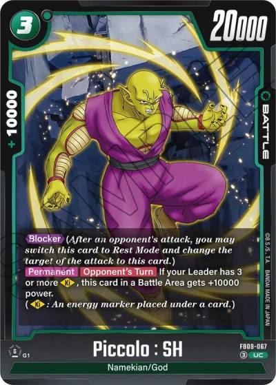 Piccolo SH FB09-067 Dual Evolution Fusion World card