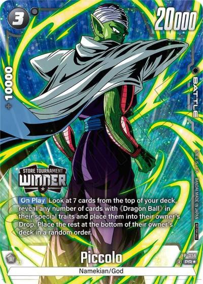 Piccolo Tournament Pack Winner 08 FP-056 Tournament and Championship Promos Fusion World card