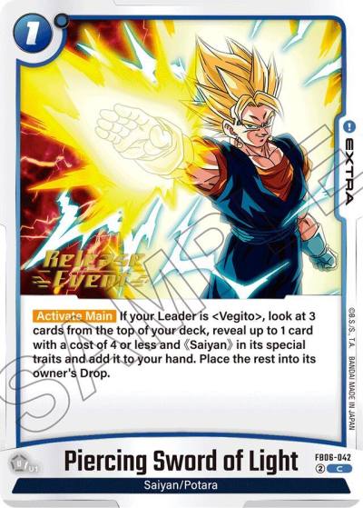 Piercing Sword of Light FB06-042 Rivals Clash Release Event Cards Fusion World card