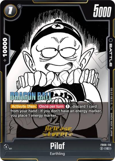 Pilaf FB06-110 Manga Booster 02 Release Event Cards Fusion World card