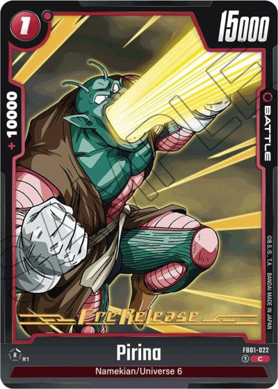 Pirina FB01-022 Awakened Pulse Pre-Release Cards Fusion World card