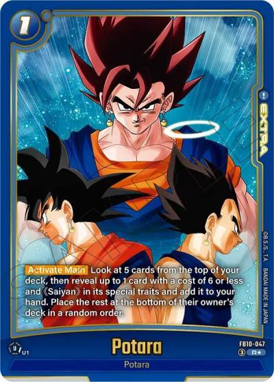 Potara Alternate Art FB10-047 Cross Force Fusion World card