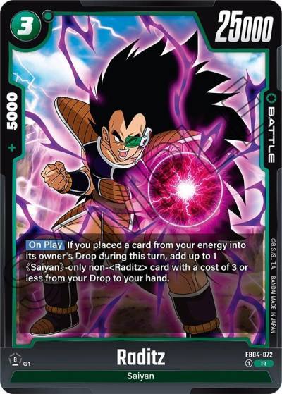 Raditz FB04-072 Ultra Limit Fusion World card