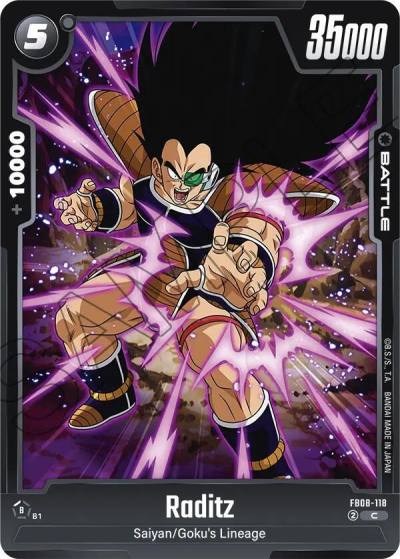 Raditz FB08-118 Saiyan's Pride Fusion World card