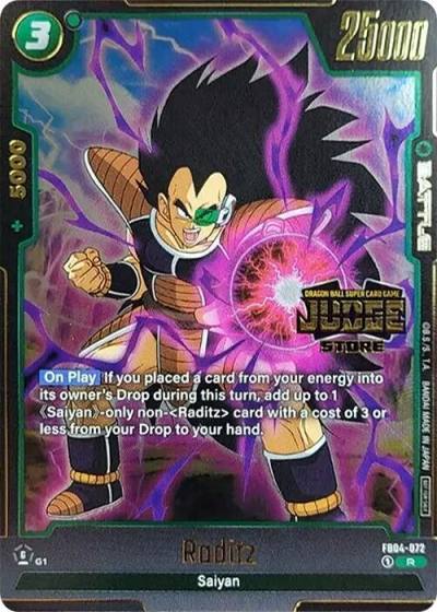 Raditz Judge Pack Store Judge 03 FB04-072 Tournament and Championship Promos Fusion World card
