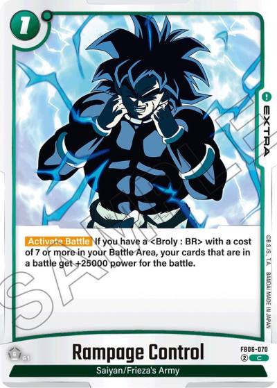 Rampage Control FB06-070 Rivals Clash Fusion World card