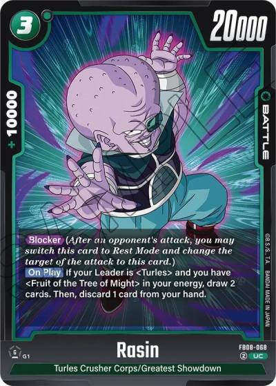 Rasin FB08-068 Saiyan's Pride Fusion World card