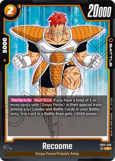 Recoome FB05-089 New Adventure Fusion World card