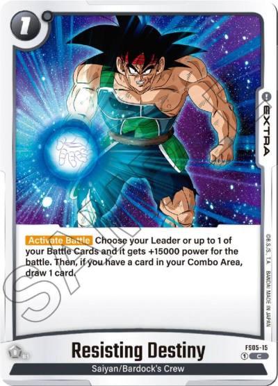 Resisting Destiny FS05-15 Starter Deck 5: Bardock Fusion World card