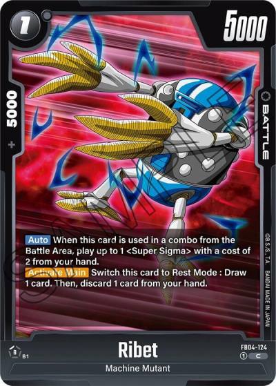 Ribet FB04-124 Ultra Limit Fusion World card