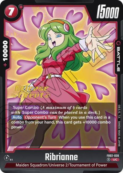 Ribrianne FB02-030 Blazing Aura Release Event Cards Fusion World card