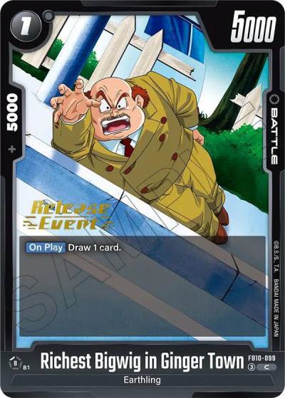 Richest Bigwig in Ginger Town FB10-099 Cross Force Release Event Cards Fusion World card