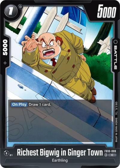 Richest Bigwig in Ginger Town FB10-099 Cross Force Fusion World card