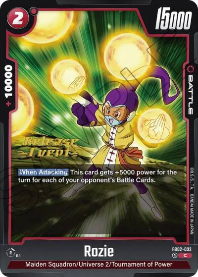 Rozie FB02-032 Blazing Aura Release Event Cards Fusion World card