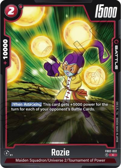 Rozie FB02-032 Blazing Aura Fusion World card