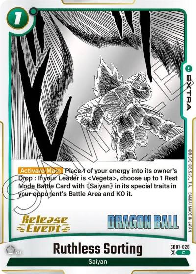 Ruthless Sorting SB01-028 Manga Booster 01 Release Event Cards Fusion World card