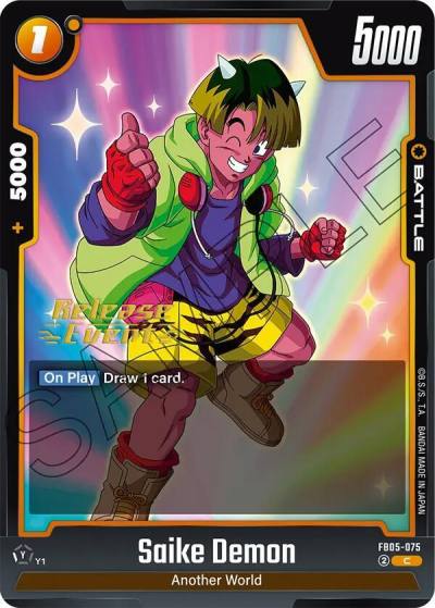 Saike Demon FB05-075 New Adventure Release Event Cards Fusion World card