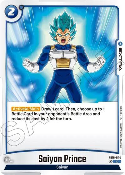 Saiyan Prince FB10-044 Cross Force Fusion World card