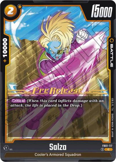 Salza FB01-117 Awakened Pulse Pre-Release Cards Fusion World card