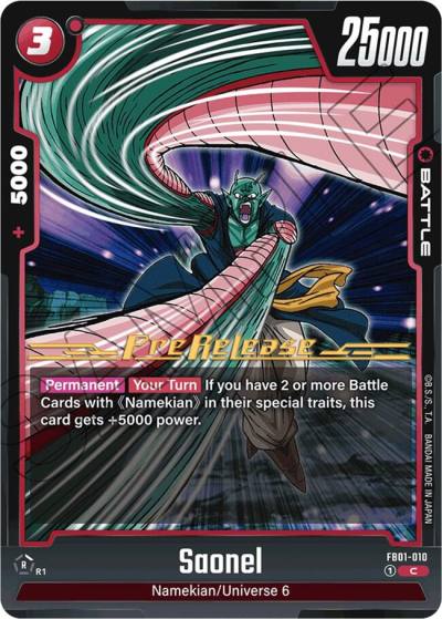 Saonel FB01-010 Awakened Pulse Pre-Release Cards Fusion World card