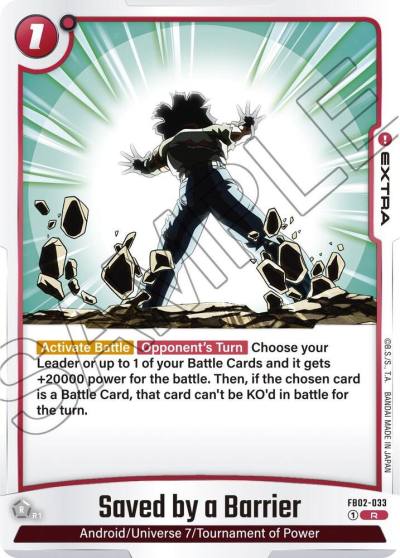Saved by a Barrier FB02-033 Blazing Aura Fusion World card