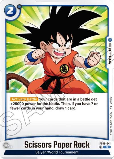 Scissors Paper Rock FB06-041 Rivals Clash Fusion World card